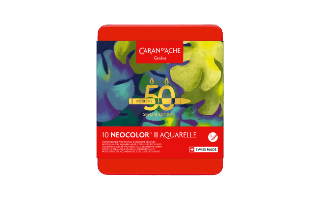 ネオカラーⅡ水溶性ワックスパステル 50周年 10色セット “LUSH”
