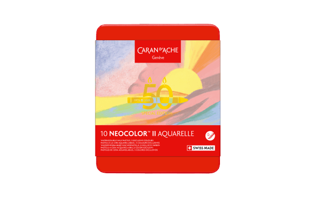 -ネオカラーⅡ水溶性ワックスパステル 50周年 10色セット “PASTEL”