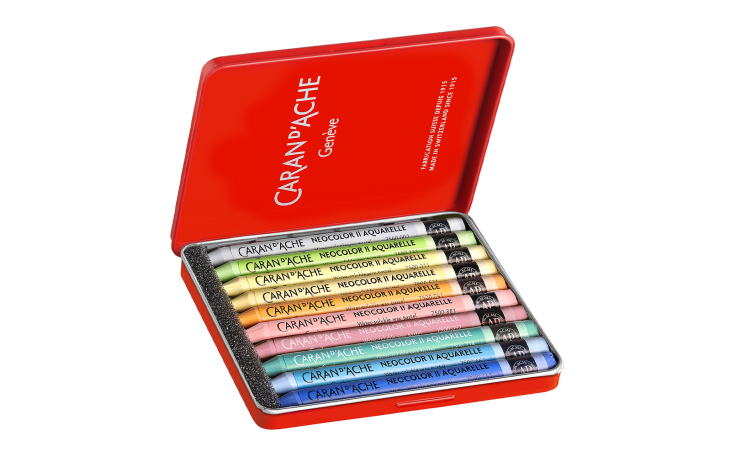 CARAN D'ACHE 　ネオカラーⅡアクリル ネオカラー™II 水溶性パステル – 84色セット 創造性が無限に
