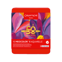 Boîte 10 Pastels NEOCOLOR™ II Aquarelle 50 ans Pop - Édition Spéciale