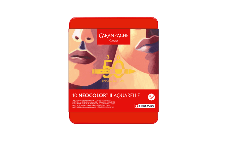 ネオカラーⅡ水溶性ワックスパステル 50周年 10色セット “PORTRAIT