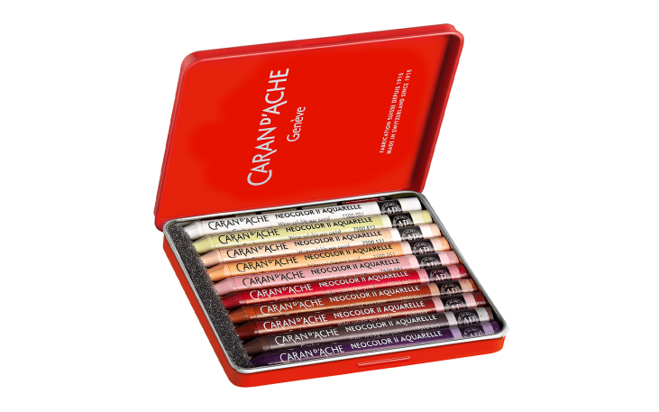 THE FAVORI NUANCE BASE SOZAI EDITION 6色 ネオカラーⅡ水溶性ワックスパステル 50周年 10色セット “PORTRAIT