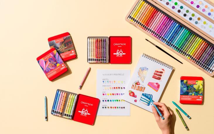 限定】ネオカラーⅡ 50周年 50色木箱セット | Caran d'Ache JP