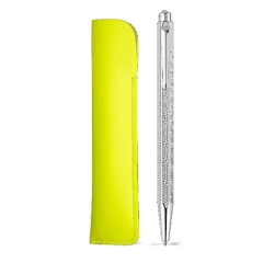 Set ECRIDOR™ GERMANIER Platinum Ballpoint Pen & Leather Case – Special Edition