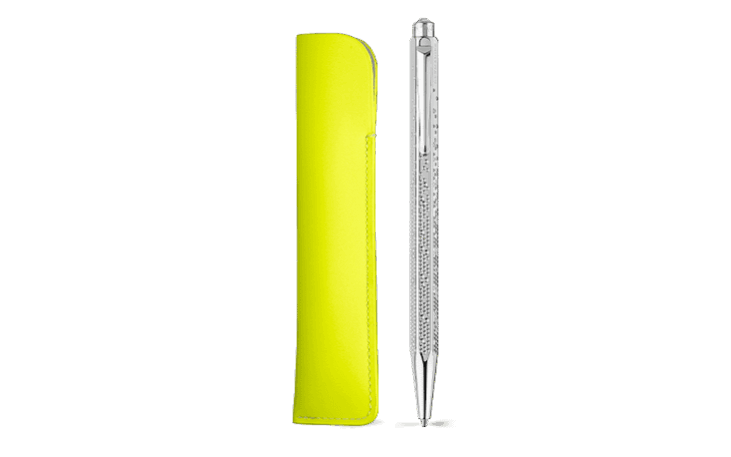 Set ECRIDOR™ GERMANIER Stylo Bille Platiné et Étui en Cuir – Édition Spéciale