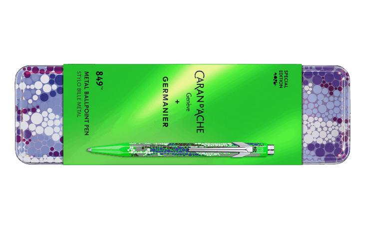 限定】849ジェルマニエ ネオングリーン ボールペン F | Caran d'Ache JP