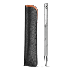 ECRIDOR™ ZEN Platinum Set Ballpoint Pen & Leather Case – Special Edition