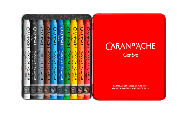 Box of 10 NEOCOLOR™ II Aquarelle Pastels Tom Sachs – Special