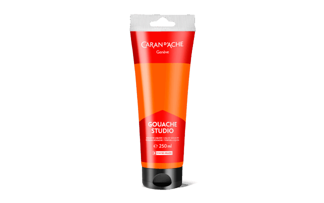 Tube 250 ml Gouache Studio Orange
