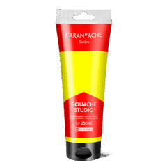Tube 250 ml Gouache Studio Yellow green