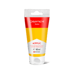 Tube 80 ml Acrylic Golden yellow