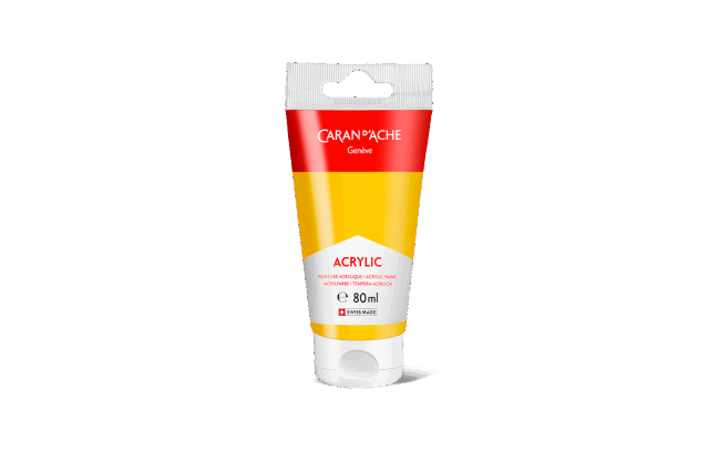 Tube 80 ml Acrylic Golden yellow