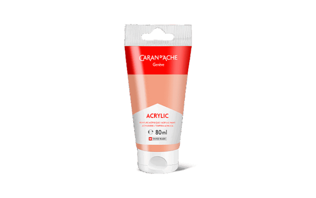 アクリリック 水性アクリル絵具 デザートローズ - 80ml チューブ