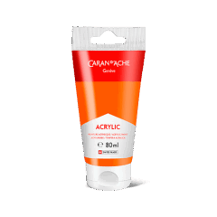 Tube 80 ml Acrylic Flame red