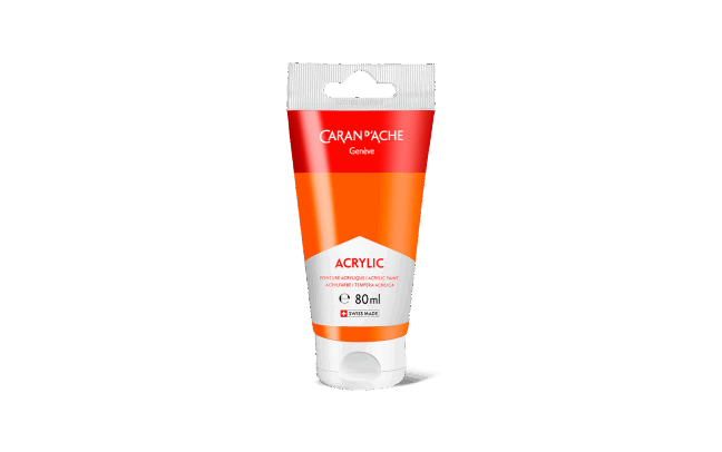 Tube 80 ml Acrylic Flame red