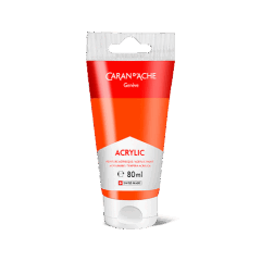 Tube 80 ml Acrylic Vermilion