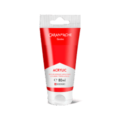 Tube 80 ml Acrylic Scarlet