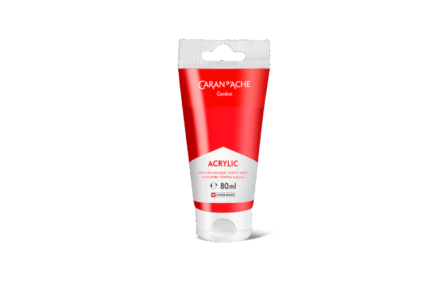 Tube 80 ml Acrylic Scarlet