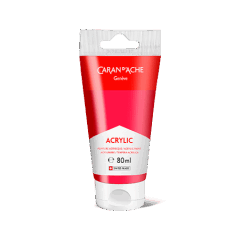 Tube 80 ml Acrylic Carmine