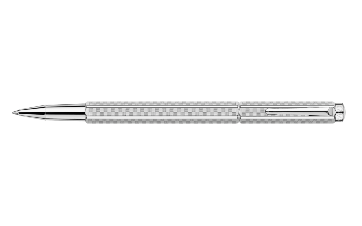 Rollerball Pen Ecridor™ Damier Grey Silver | Caran d'Ache US