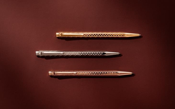 エクリドール ダミエ ゴールド ボールペン | Caran d'Ache JP