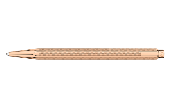 CARAN D'ACHE ボールペン エクリドール ダミエローズゴールド 限定】エクリドール ダミエ ローズゴールド ボールペン+ペンシース