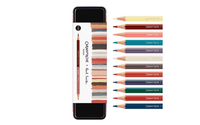 Set 12 Crayons de Couleur Bicolor & 1 Pinceau Paul Smith