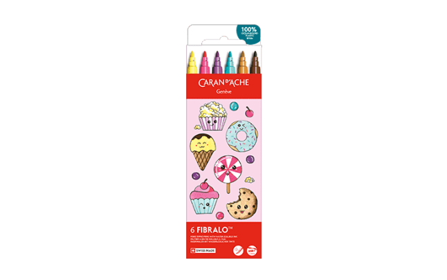 Set Kawaii 6 Feutres Fibralo™ Candy World