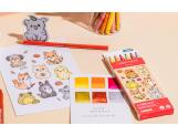 Set Kawaii 6 Fibre-tipped Pens Fibralo™ Cute Animals