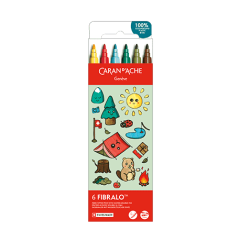 Kawaii-Set 6 Fasermaler Fibralo™ Swiss Mountain