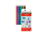 Kawaii-Set 12 Farbstifte Swisscolor Aquarell Funny Monsters