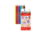 Kawaii-Set 12 Farbstifte Swisscolor Aquarell Candy World