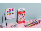 Kawaii-Set 12 Farbstifte Swisscolor Aquarell Candy World