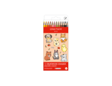Kawaii-Set 12 Farbstifte Swisscolor Aquarell Cute Animals