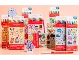 Set Kawaii 12 Crayons de couleur Swisscolor Aquarellable Swiss Mountain