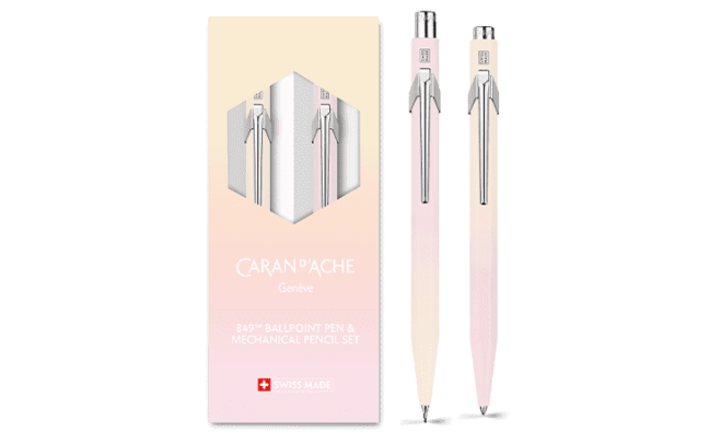 Set Ballpoint Pen & Mechanical Pencil 849™ Horizon Pastel Pink & Pastel Yellow (0.5 mm)
