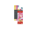 Set 6 Fasermaler Fibralo™ Brush Manga Shojo