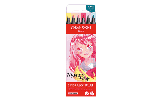 Set 6 Fasermaler Fibralo™ Brush Manga Shojo