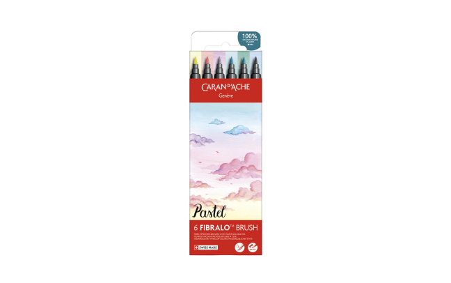 Set 6 Fasermaler Fibralo™ Brush Pastel