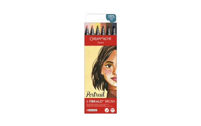 Set 6 Fasermaler Fibralo™ Brush Portrait