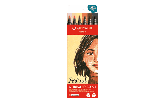 Set 6 Fasermaler Fibralo™ Brush Portrait