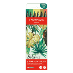 Set 6 Fibre-tipped Pens Fibralo™ Brush Botanic