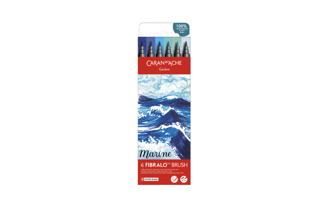 Set 6 Fasermaler Fibralo™ Brush Marine