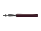 Set Stylo Plume Léman™ Toile de Jouy & Étui en Cuir Bordeaux