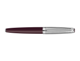 Set Stylo Plume Léman™ Toile de Jouy & Étui en Cuir Bordeaux