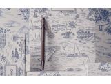 Ballpoint Pen 849™ Toile de Jouy Burgundy