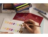 Set Mixed Media 10 Coloured Pencils & 10 Pastels Neocolor™ II Aquarelle Toile de Jouy