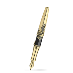 Stylo Plume Toile de Jouy Prestige Noir