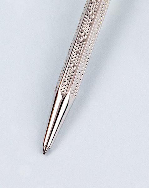 Set ECRIDOR™ GERMANIER Platinum Ballpoint Pen & Leather Case – Special Edition